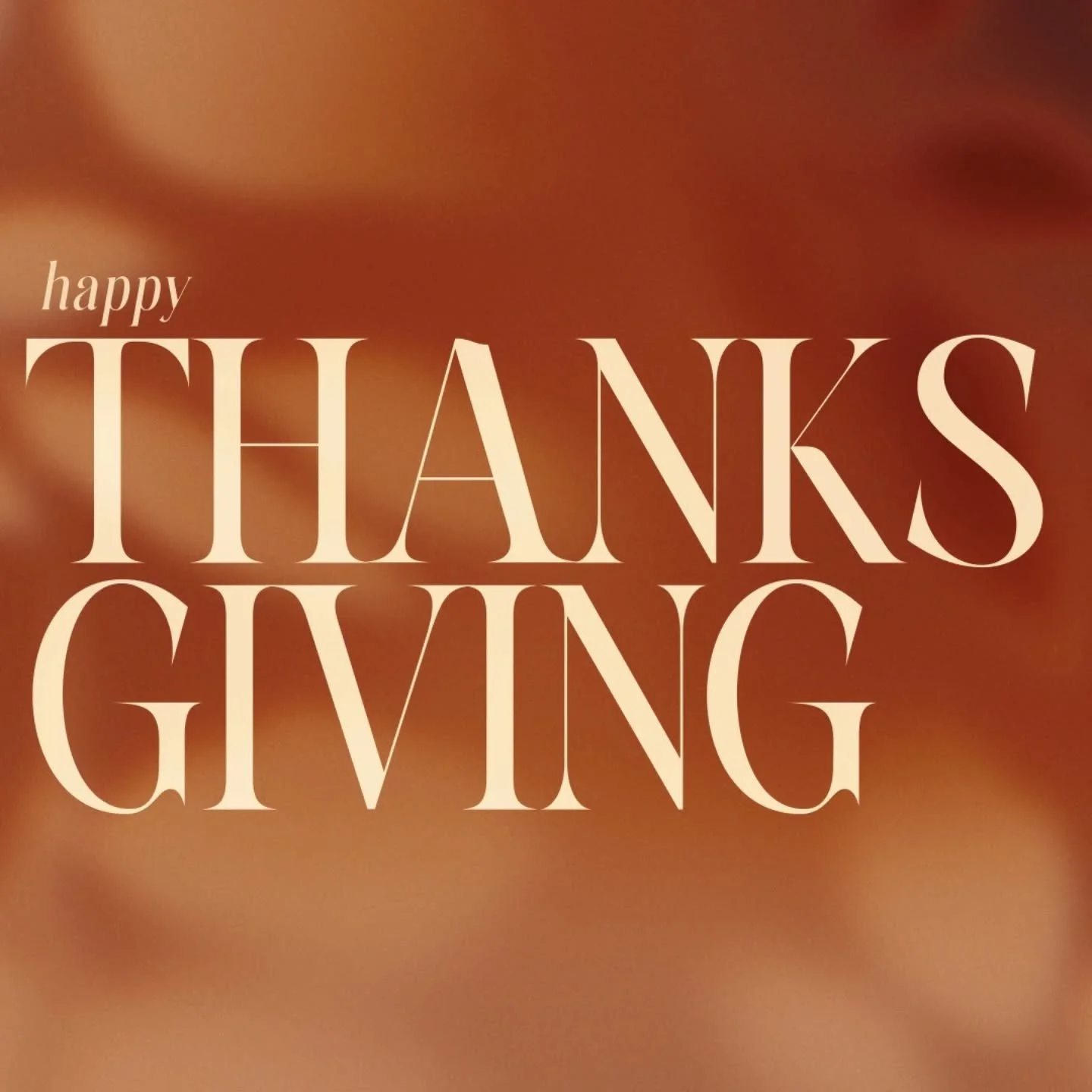Happy Thanksgiving! We are so thankful for you!

Take time today to let the important people in your life know that you are thankful for them. Spend time with God and praise him for all he has done!