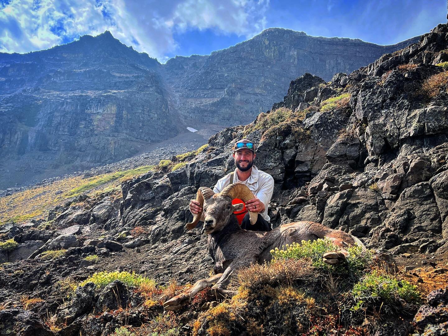 Adam Bergey successfully harvested this great ram out of the Steens Mtn unit! 
Adam tracked this ram for a couple of hours at Cotton Wood Creek. Set up for a 250-yard shot with his 280 Ackley improved and the rest is history! Congratulations Adam!