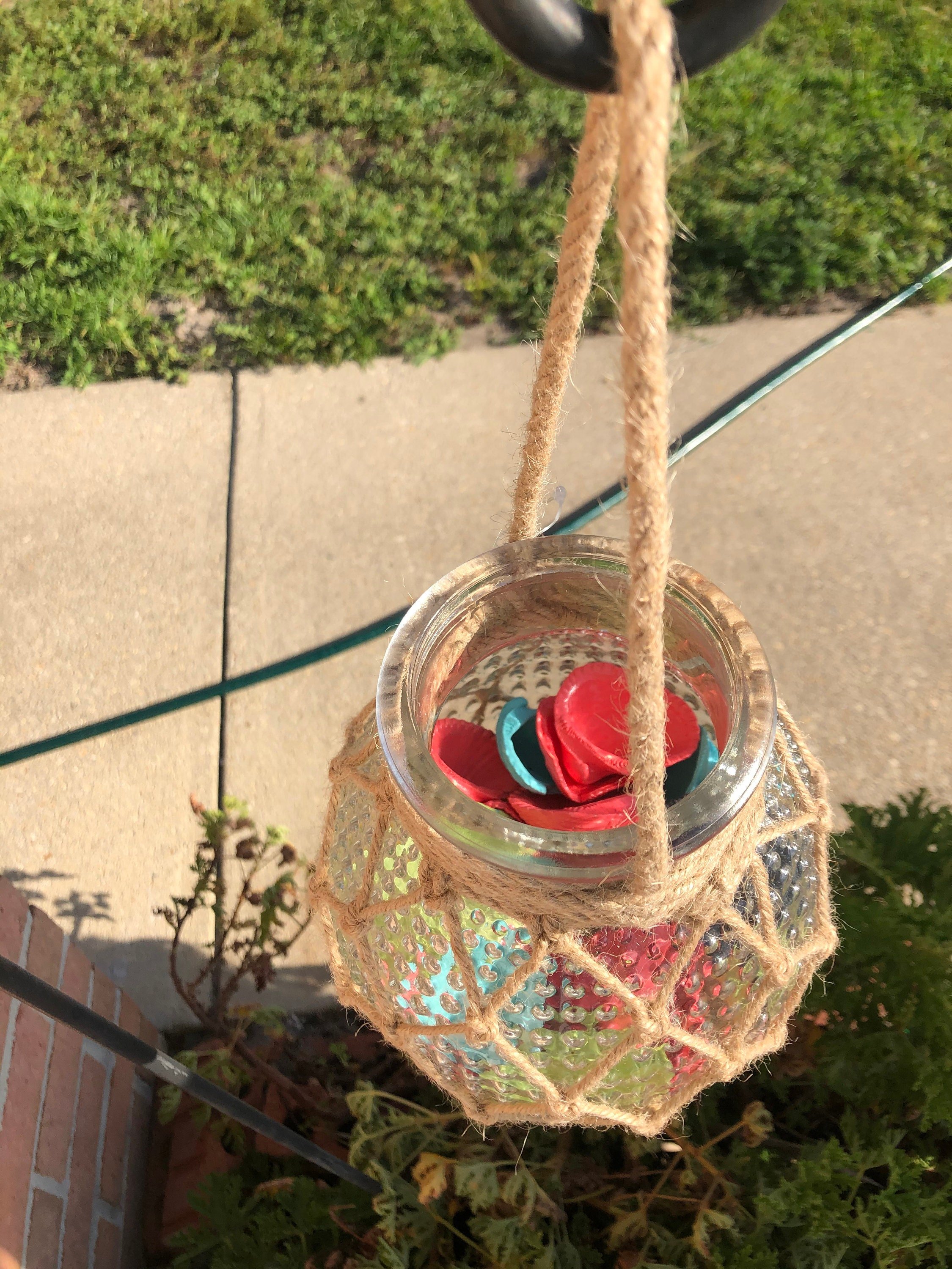 Wooven SeaShell Lantern