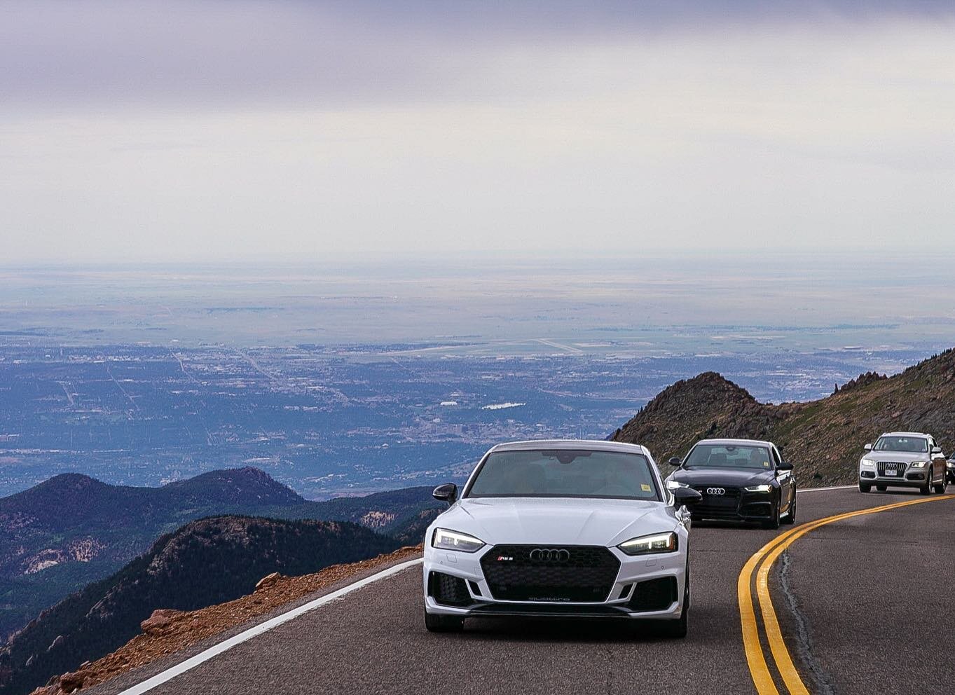 Drive to the peak ⛰ #RockyMountainQuattros