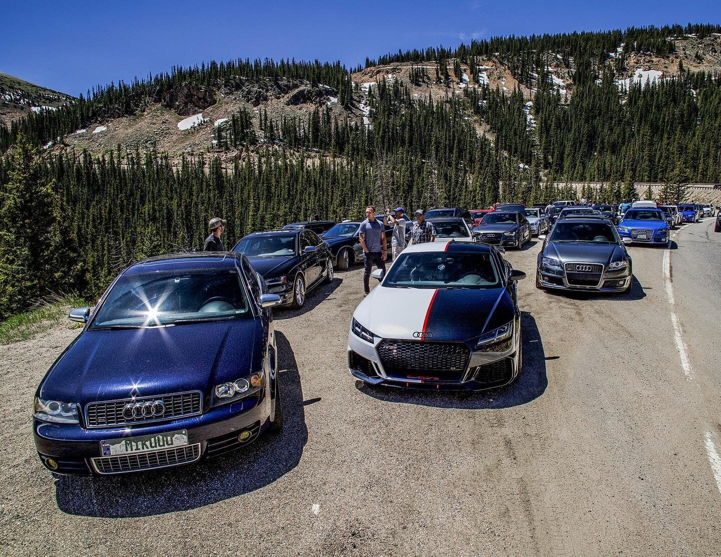 Cruising through Berthoud Pass 🏔 #RockyMountainQuattros 📸: @steve.s4
