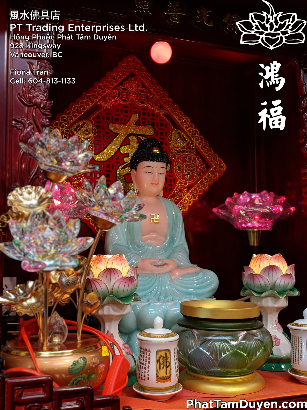 Vancouver Buddha Altar Shrine Furniture Phat Tam Duyen
