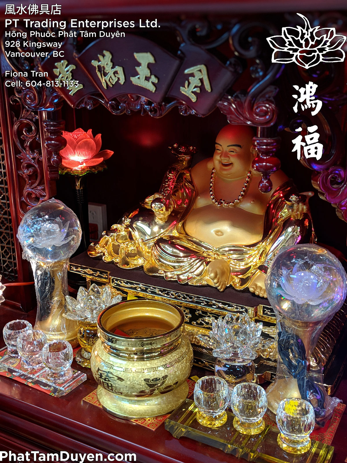 Vancouver Buddha Altar Shrine Furniture Phat Tam Duyen