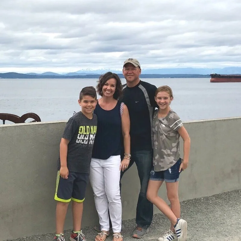 Stefanie Bridges with her family
