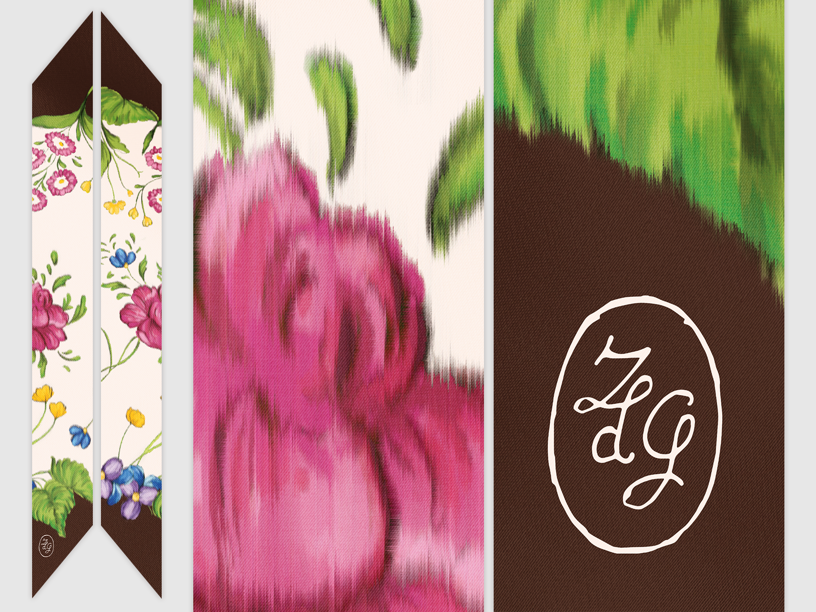 Silk twilly fabric design