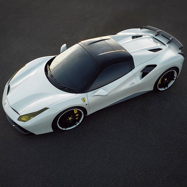 Powerfull collaborations are the future of our industry. This Ferrari 488 spider is packed with detailing. All windows including windscreen darkened and protected with Stek&trade;️ designer Action Safety window films. Roof blacked out with DYNOblack.