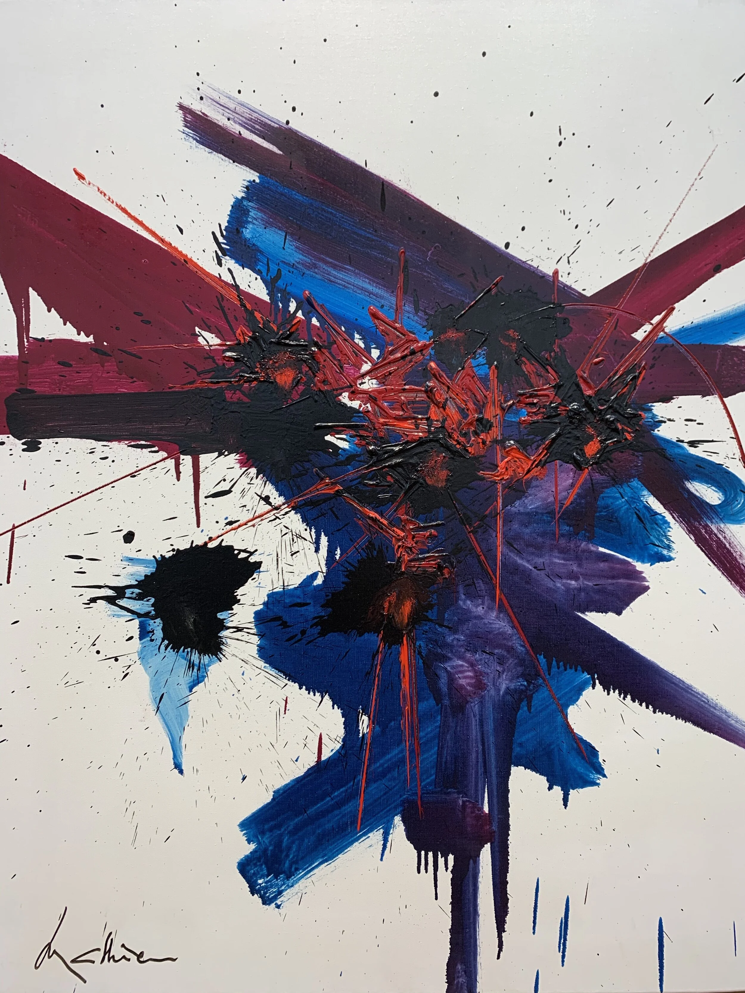 Exhibition by Georges Mathieu at Galerie Perrotin