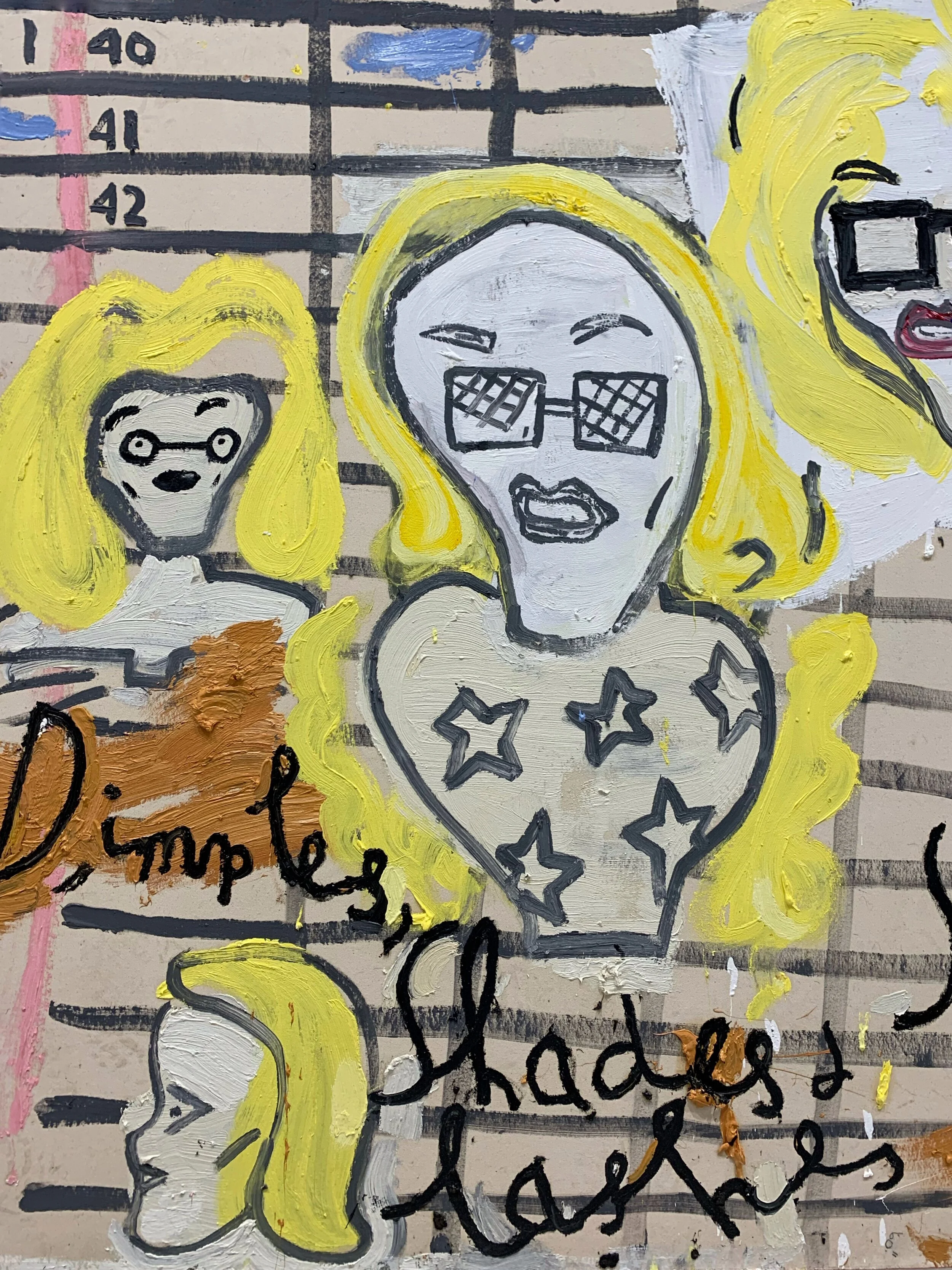 Exhibition “painting a noun...” by Rose Wylie at David Zwirner