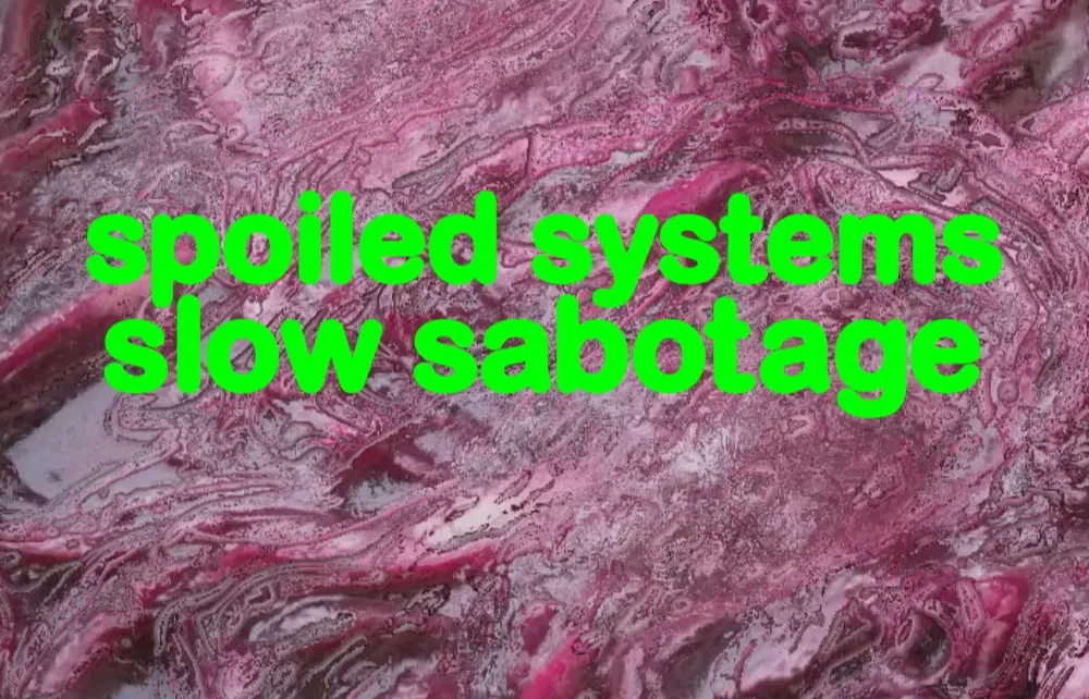 Spoiled Systems, Slow Sabotage at Goethe-Institut 