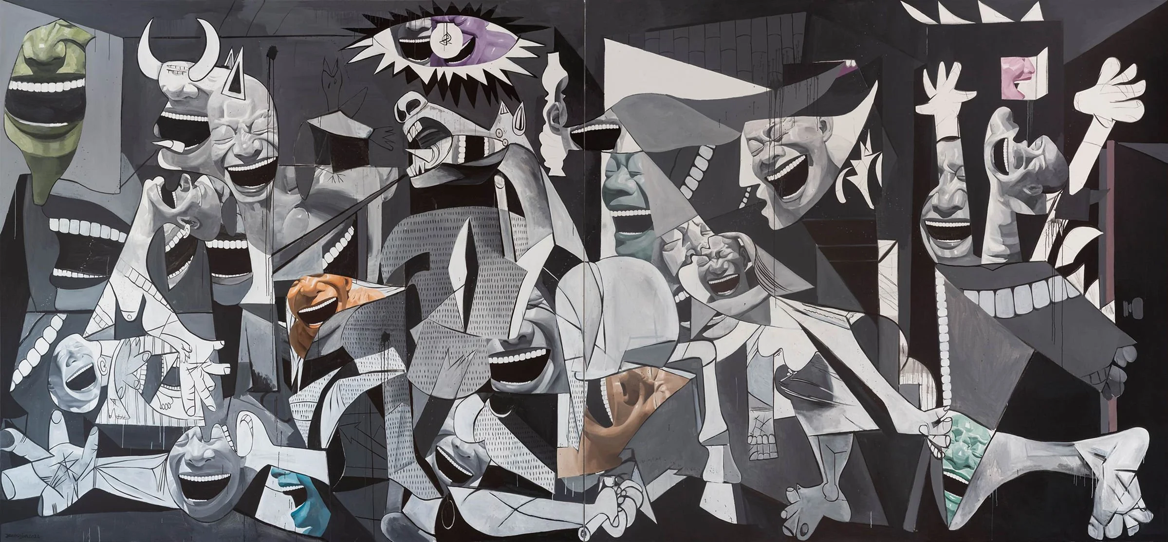 Yue Minjun: Crab at Tang Contemporary Art