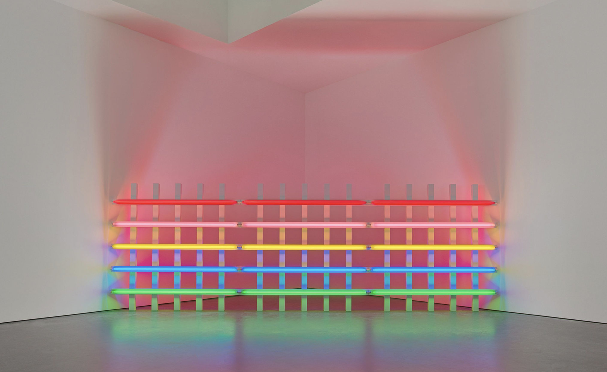 Dan Flavin: Grids at David Zwirner
