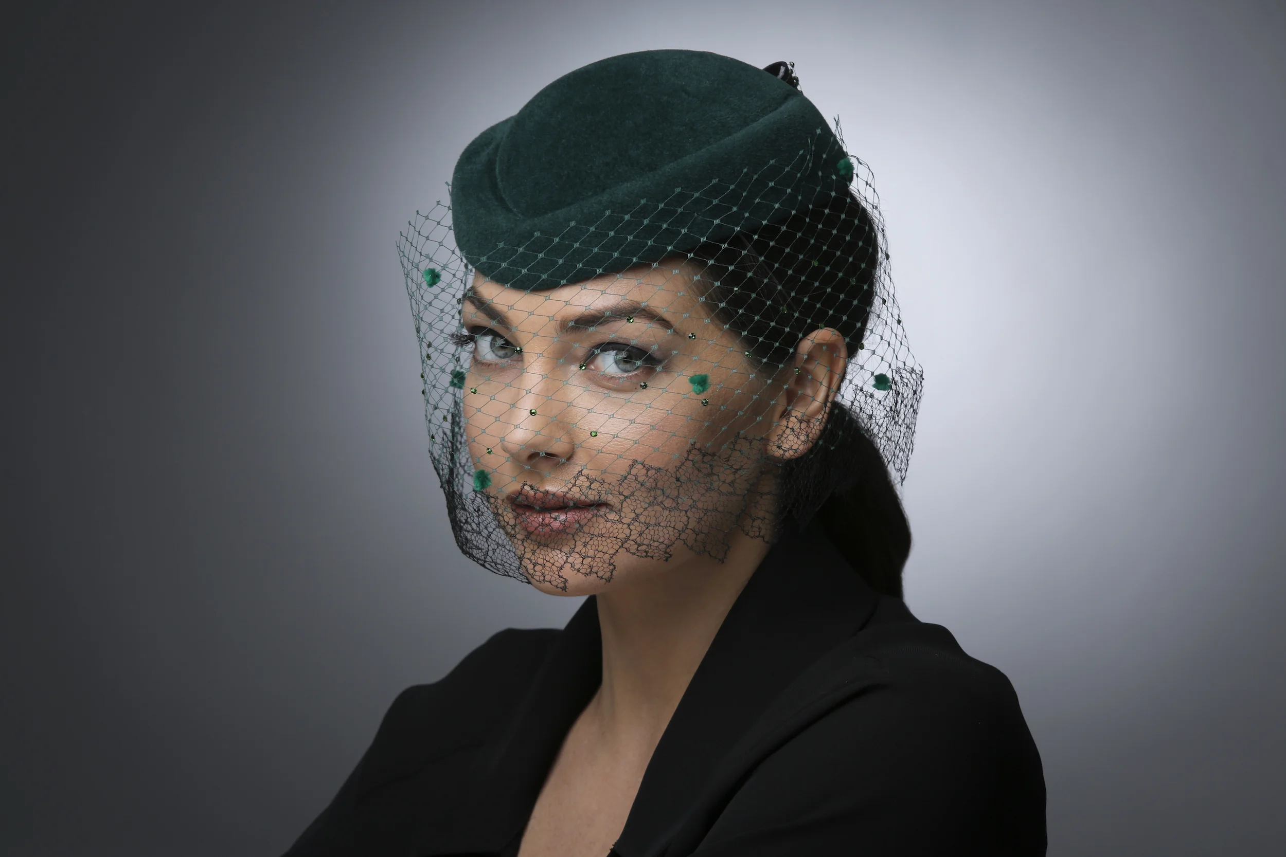 ANNA HAT  WITH VINTAGE LACE  (LIMITED EDITION)