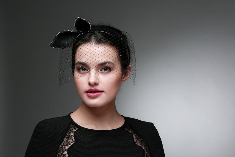 AXY Scintillant avec nœud Hair Band-vintage-Bandeau Bijoux De Cheveux hr34b Party