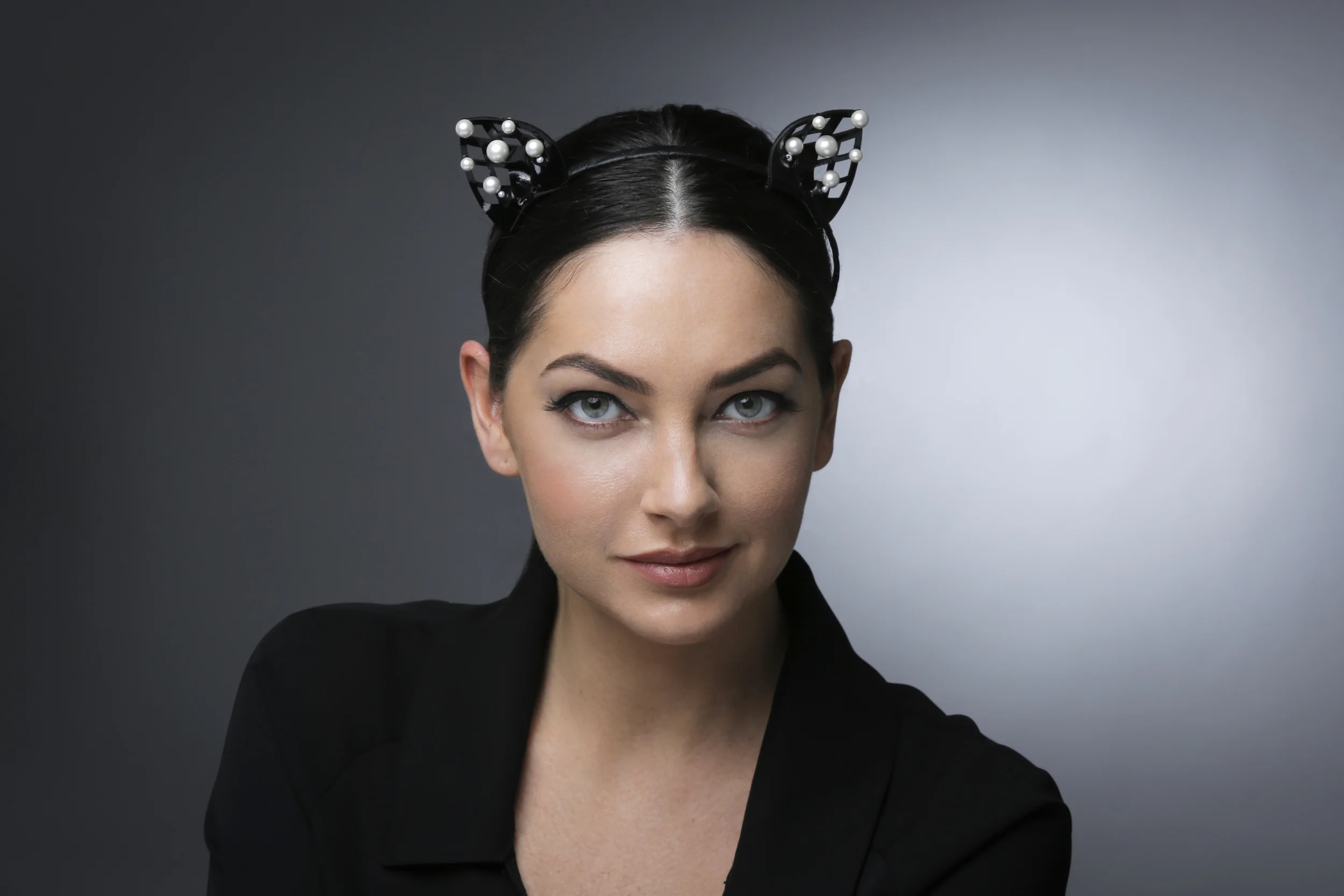 LACQUERED CAT EAR HEADBAND