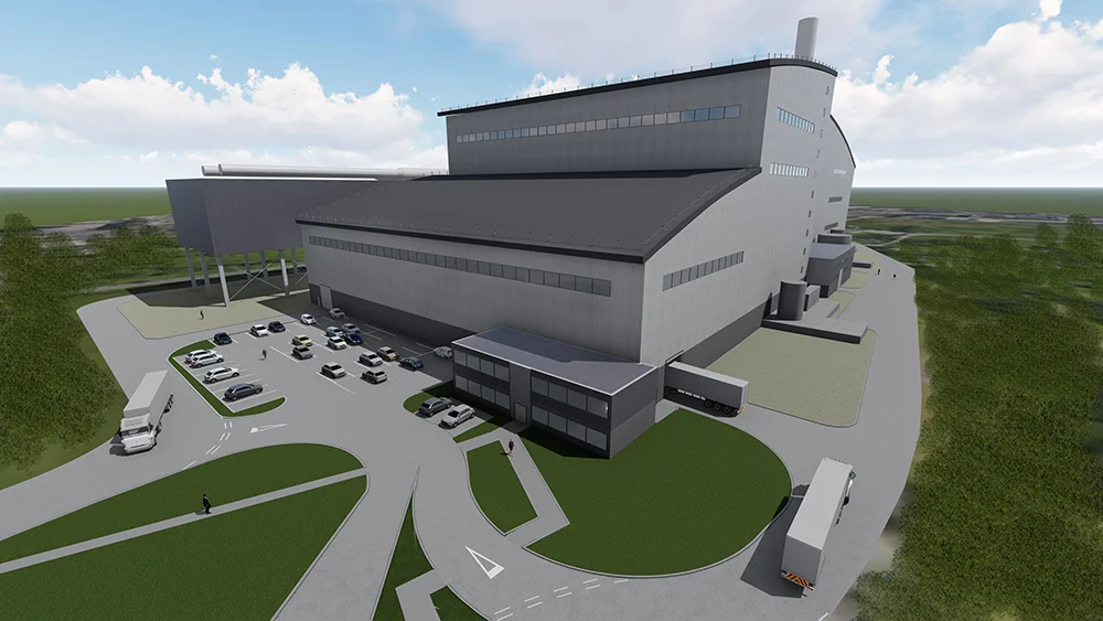 Architect’s impression of the new Energy Recovery Centre