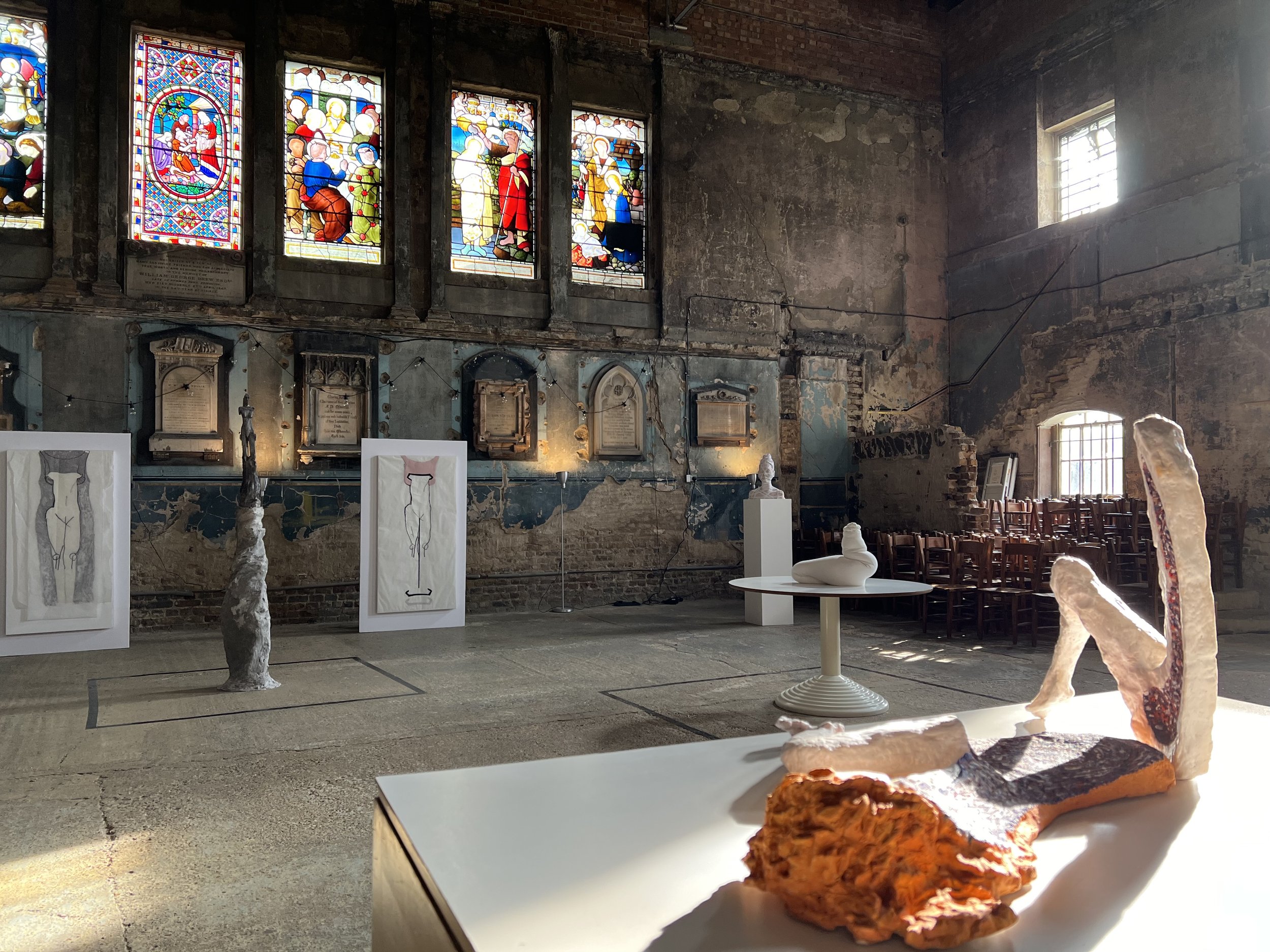 Installation View of ‘Bear All’, Asylum Chapel, London, 2024