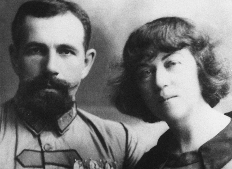 Pavel Dubenko with Alexandra Kollontai