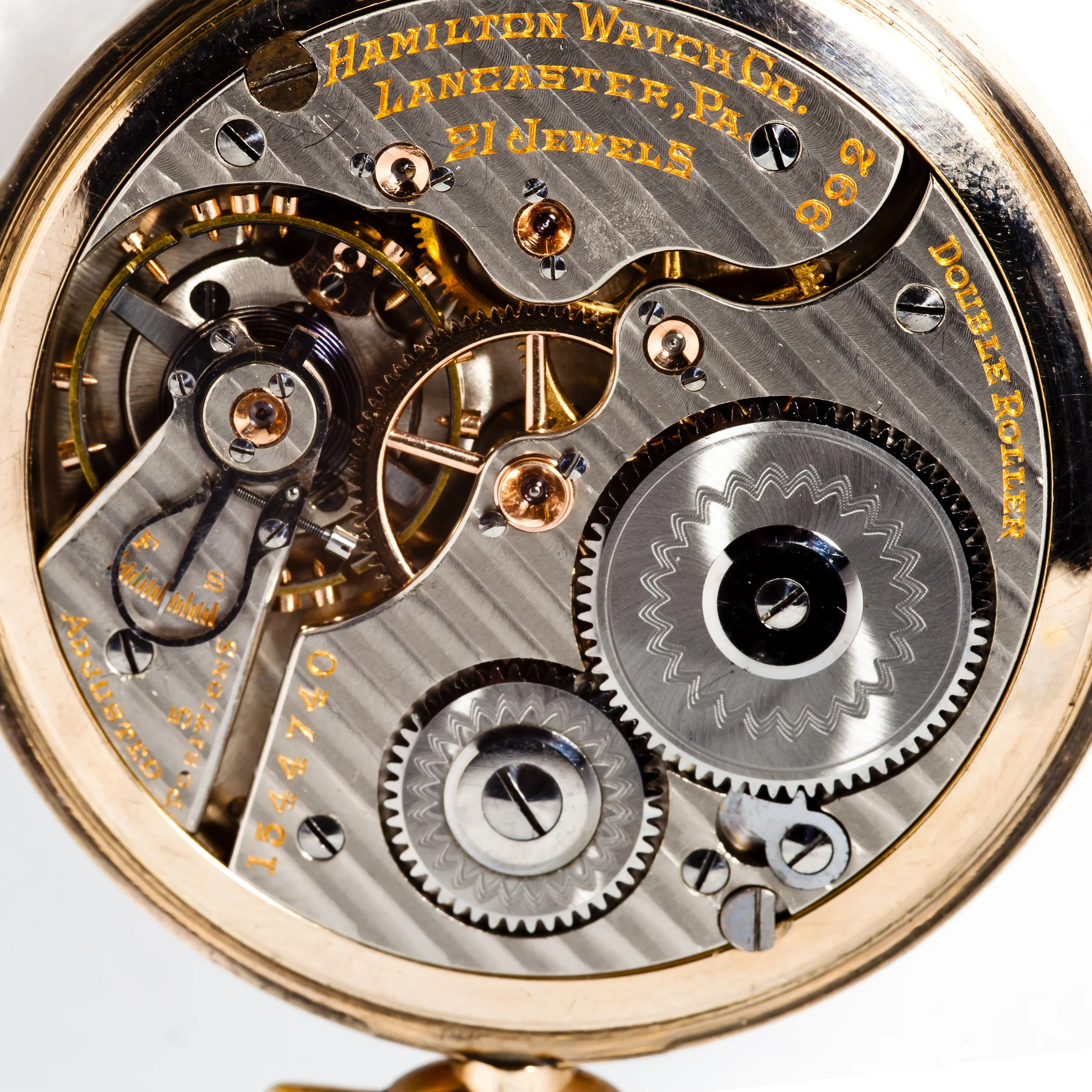 hamilton pocket watch 992 double roller