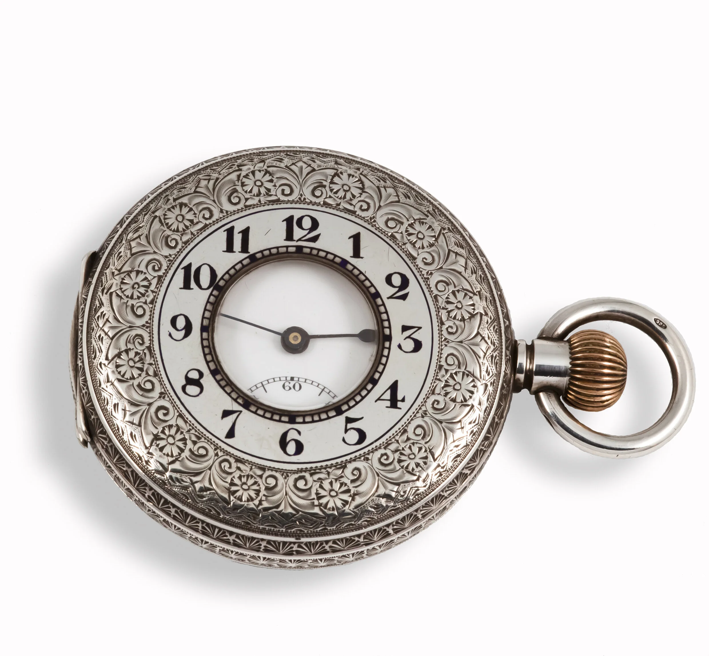 half hunter fob watch