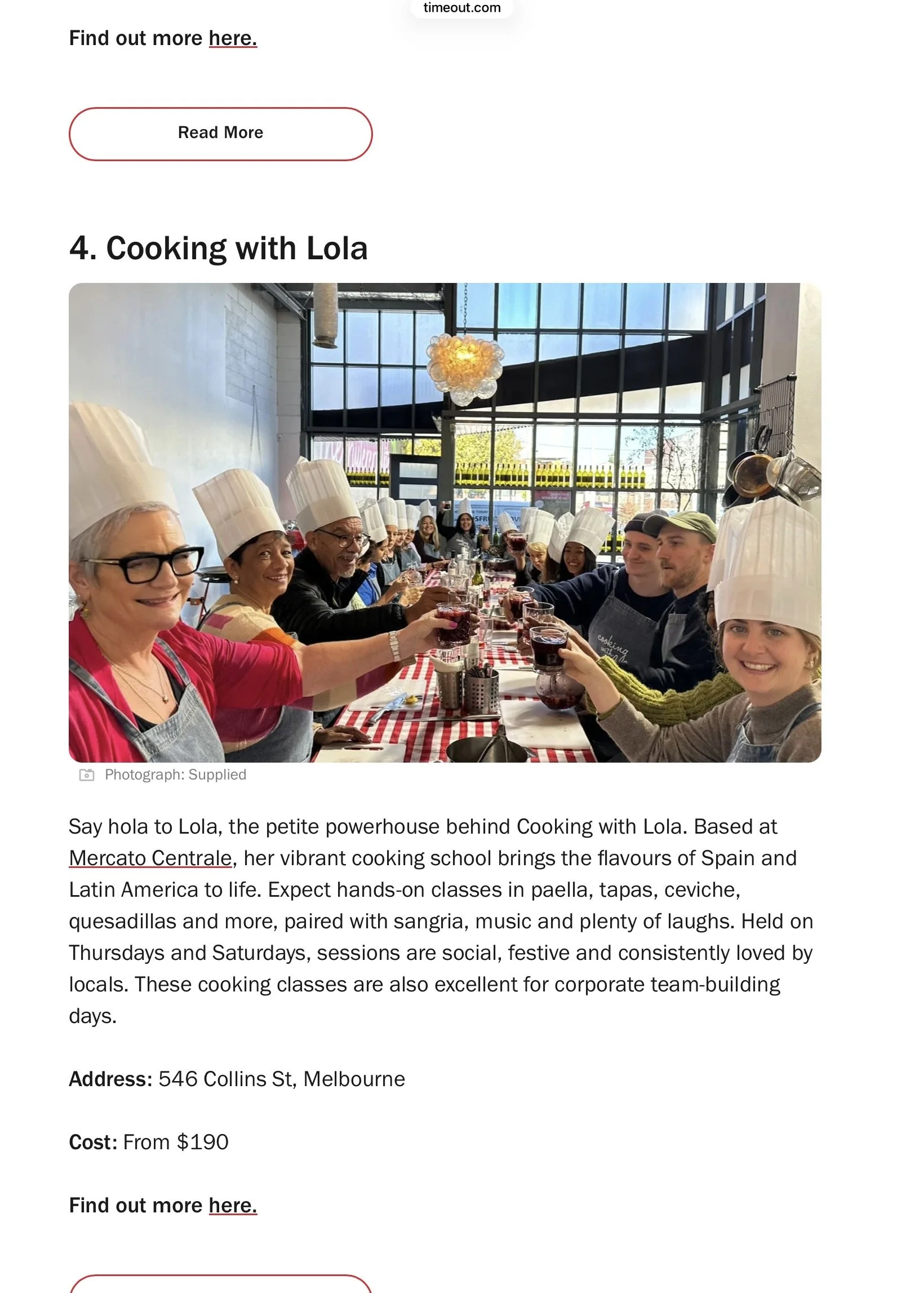 FEATURED IN TIME OUT MELBOURNE 
As one of Melbourne’s best experiences