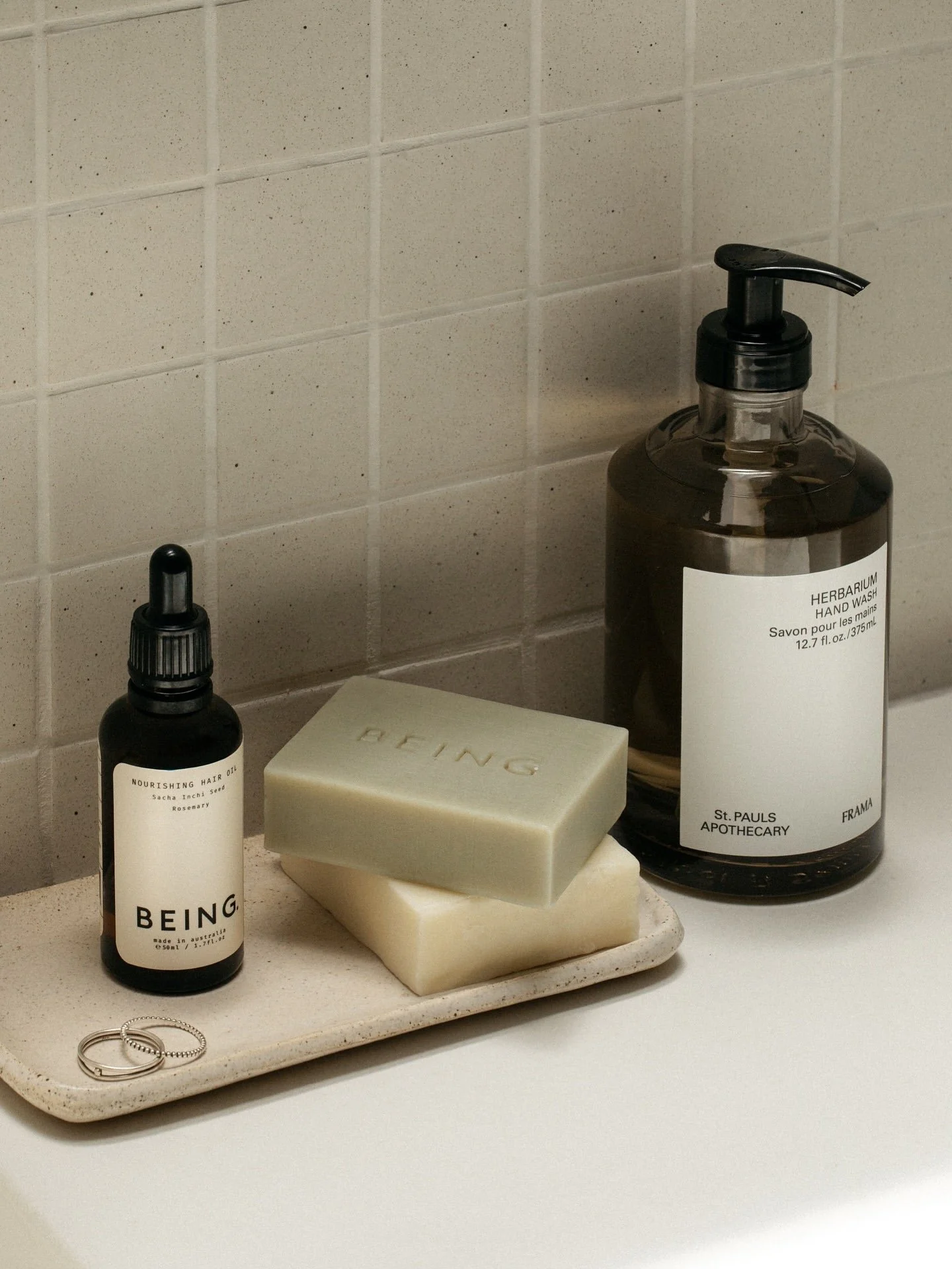 BEING Haircare Duo + complimentary Nourishing Hair Oil