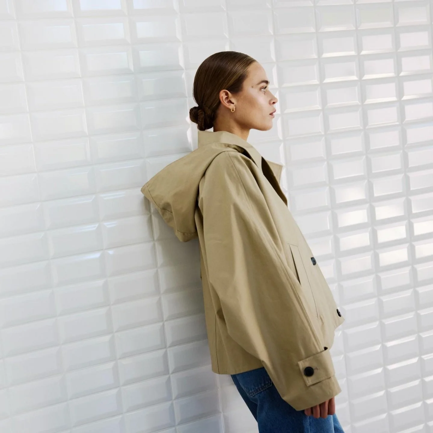 Soft structure, bold presence. The Alaia Batwing is your new go-to layer.