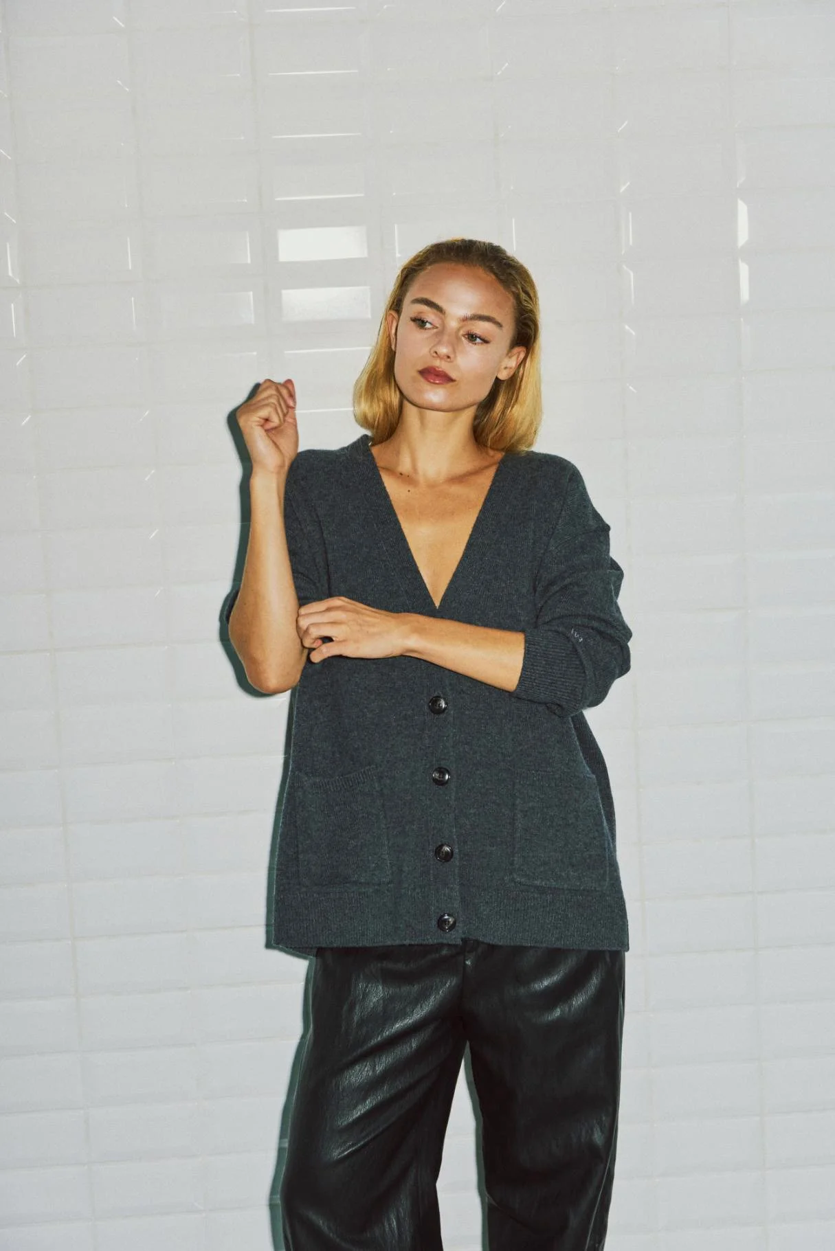WBLCAMILLA LS CARDIGAN_Dark_Grey_Melange1.jpg