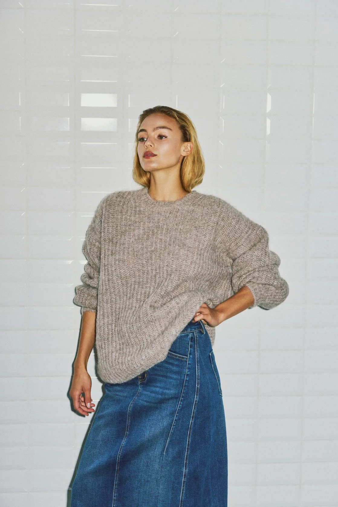WBLVENUS LS O-NECK SWEATER_Grey_Sand_Melange1.jpg