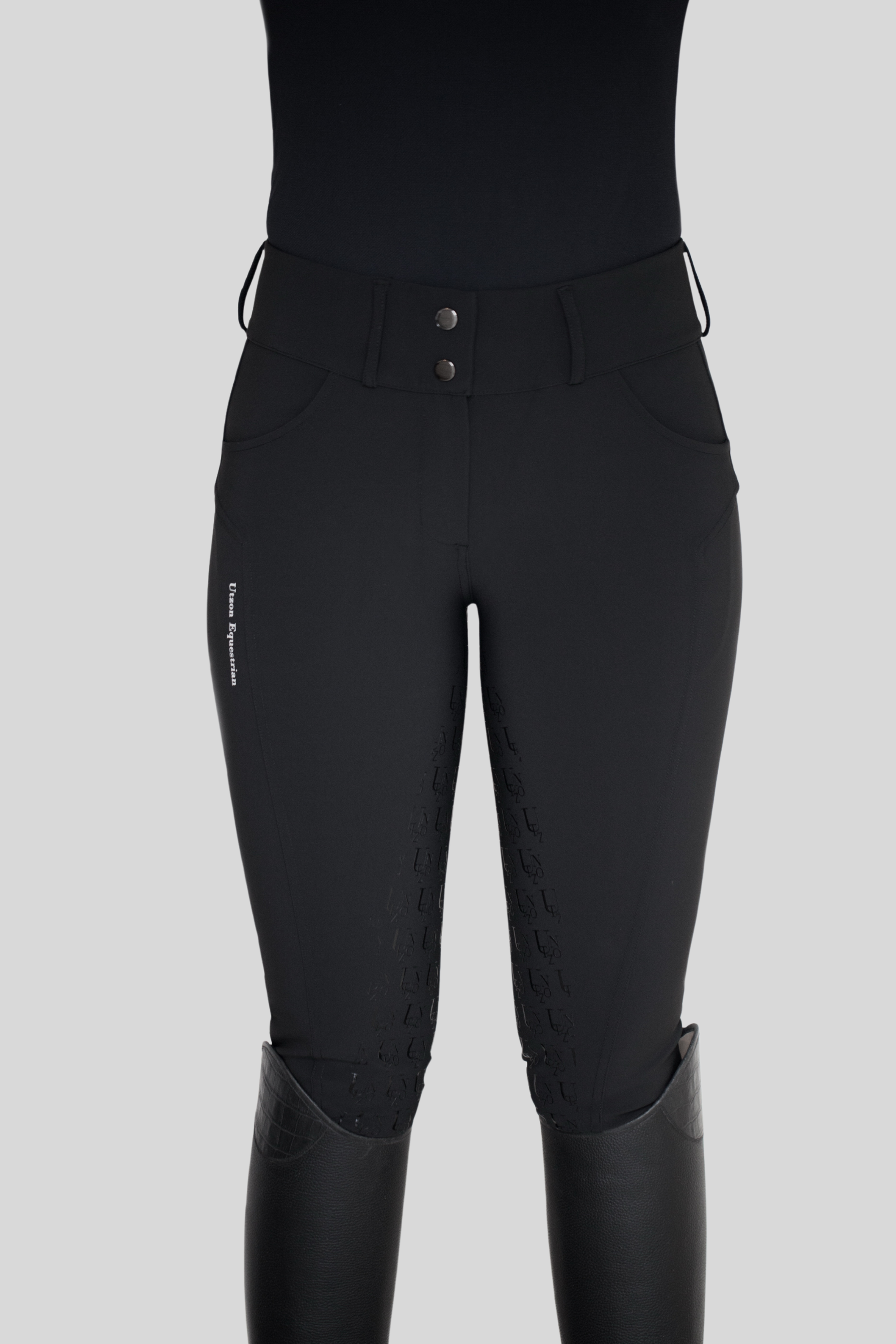 Ladies Monogram Breeches, Black
