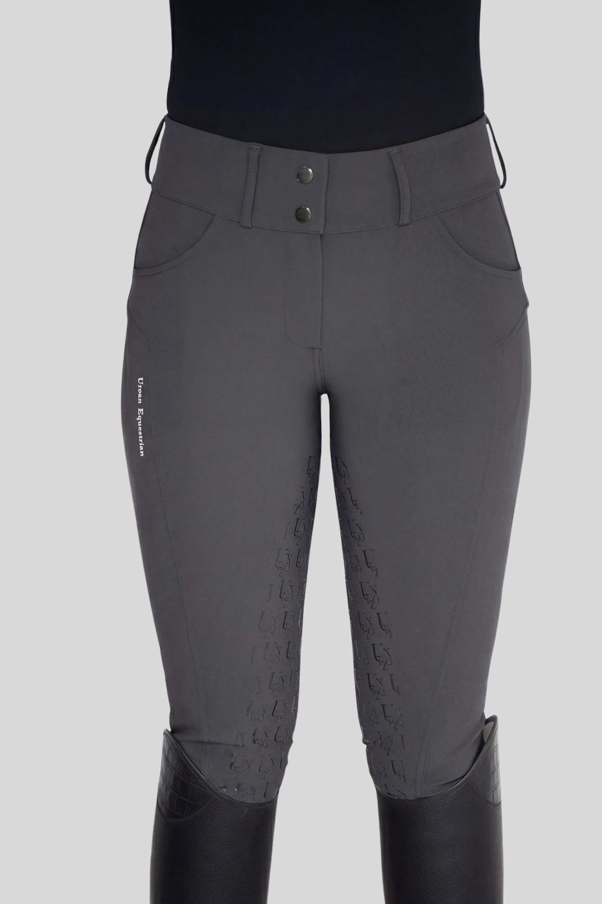 Ladies Monogram Breeches, Grey