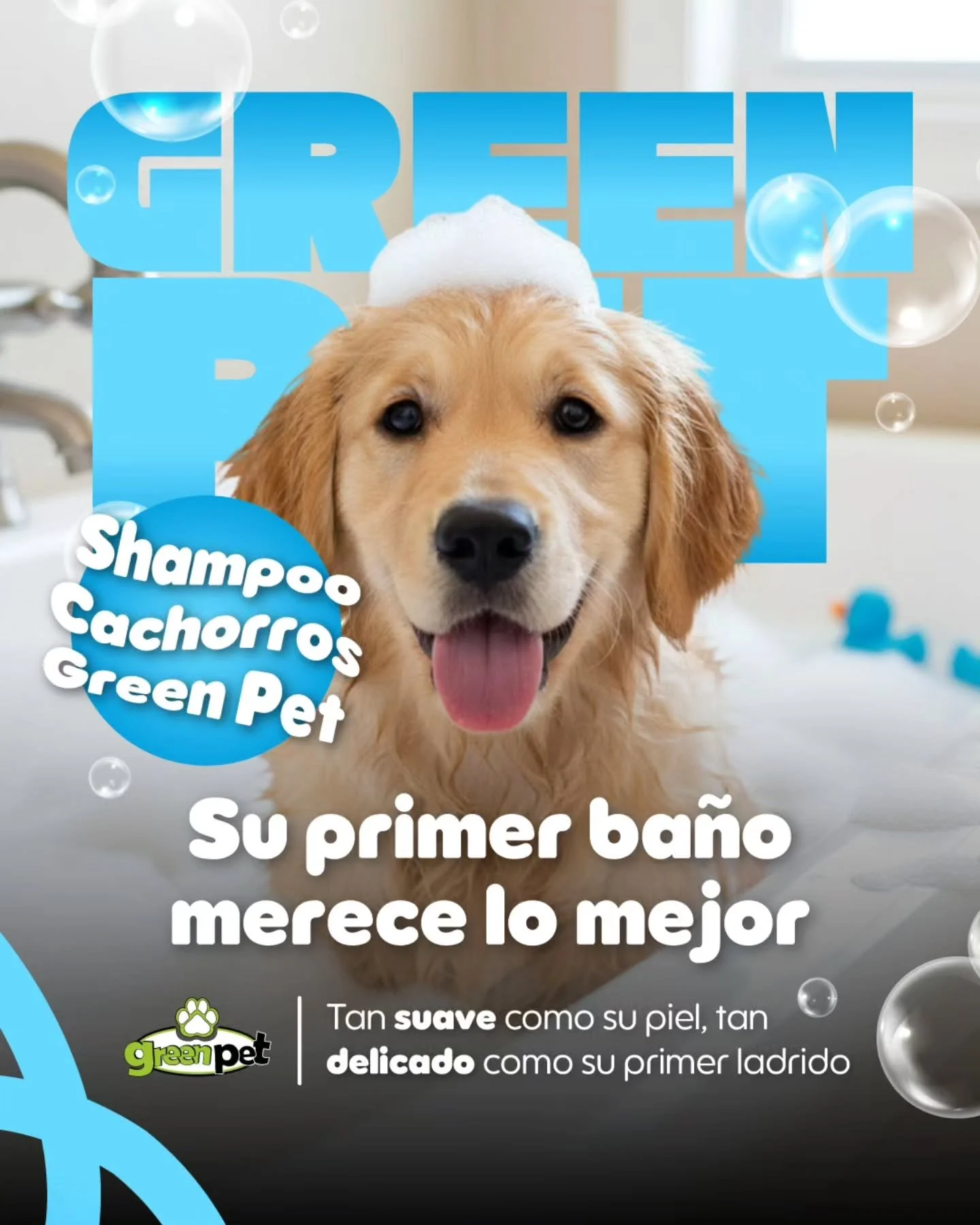 El shampoo para cachorros Green Pet est&aacute; formulado para acompa&ntilde;ar las primeras rutinas de higiene, respetando la sensibilidad natural de la piel joven.

Aporta limpieza suave mientras ayuda a mantener el pelaje sedoso y saludable.🫧

🌿