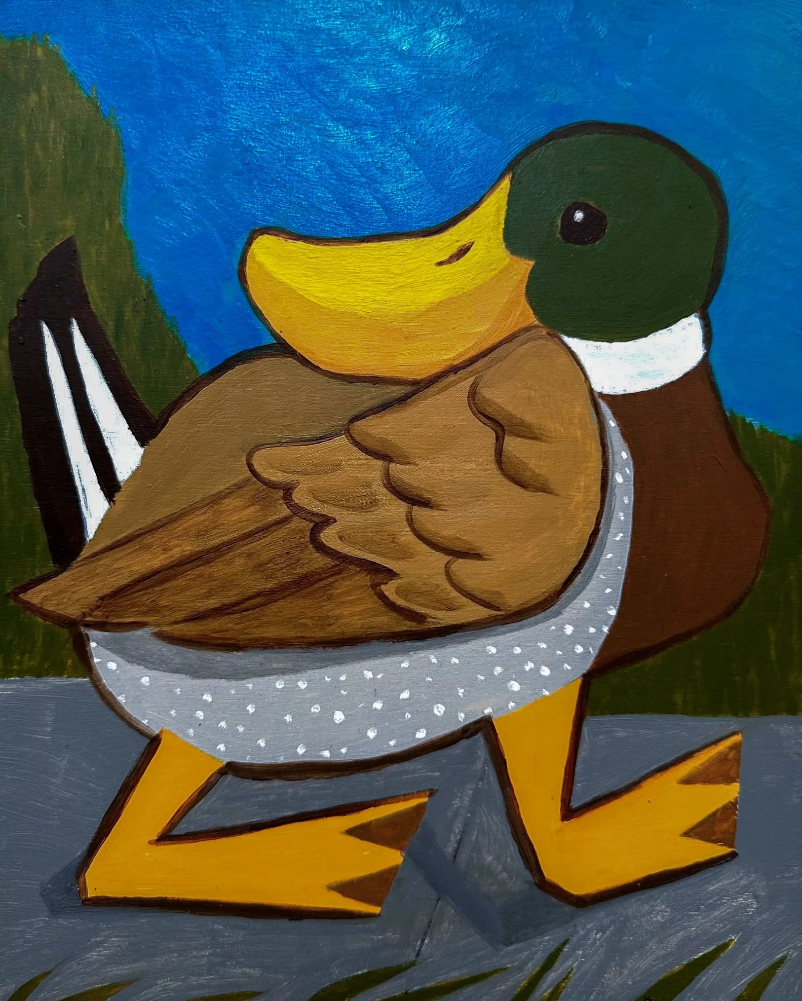  Acrylic on wood panel  8 X 10” 