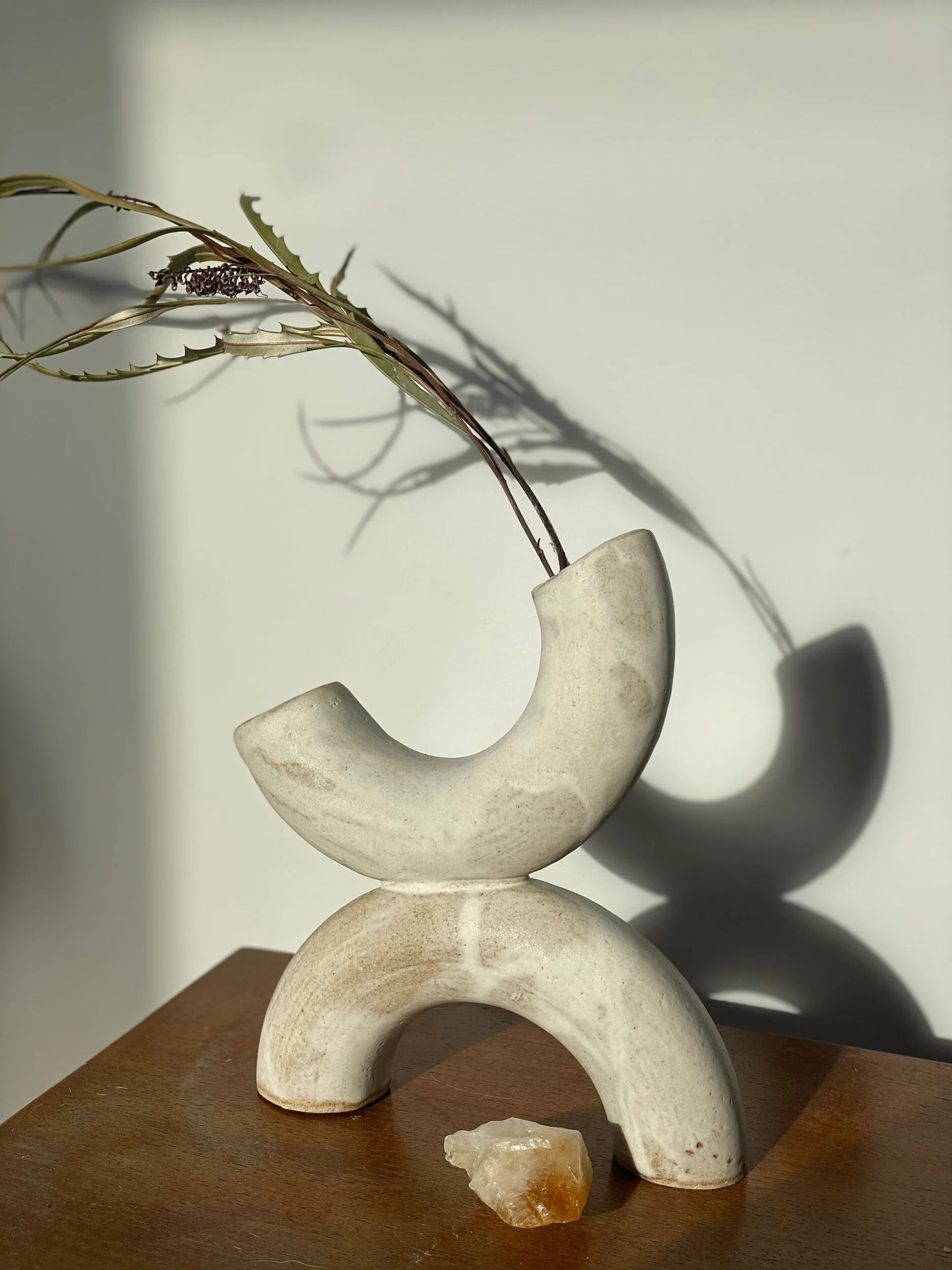 all the rainbows arcs vase interiors interior design sculptural minimalist