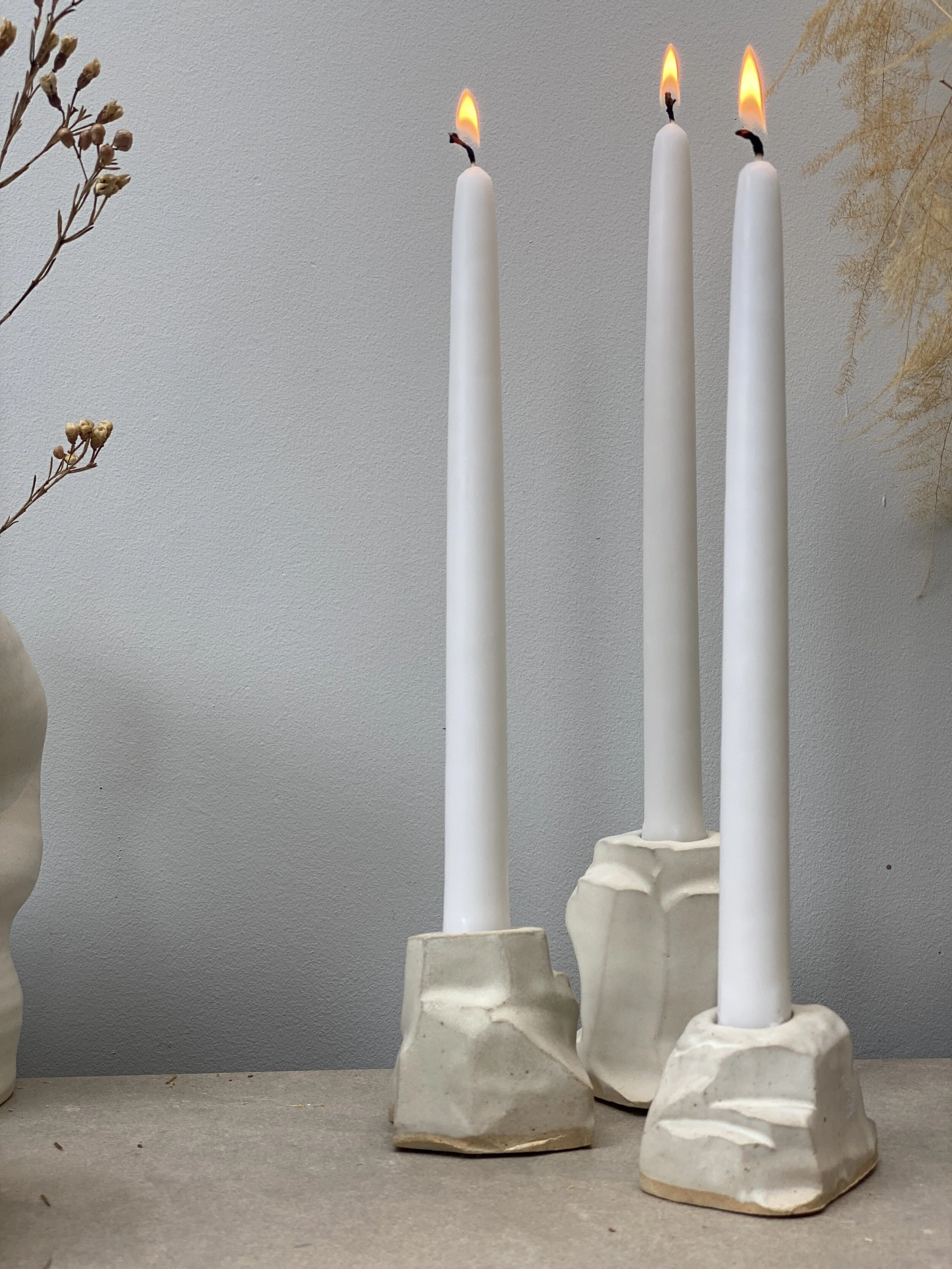 Little Rock candleholders