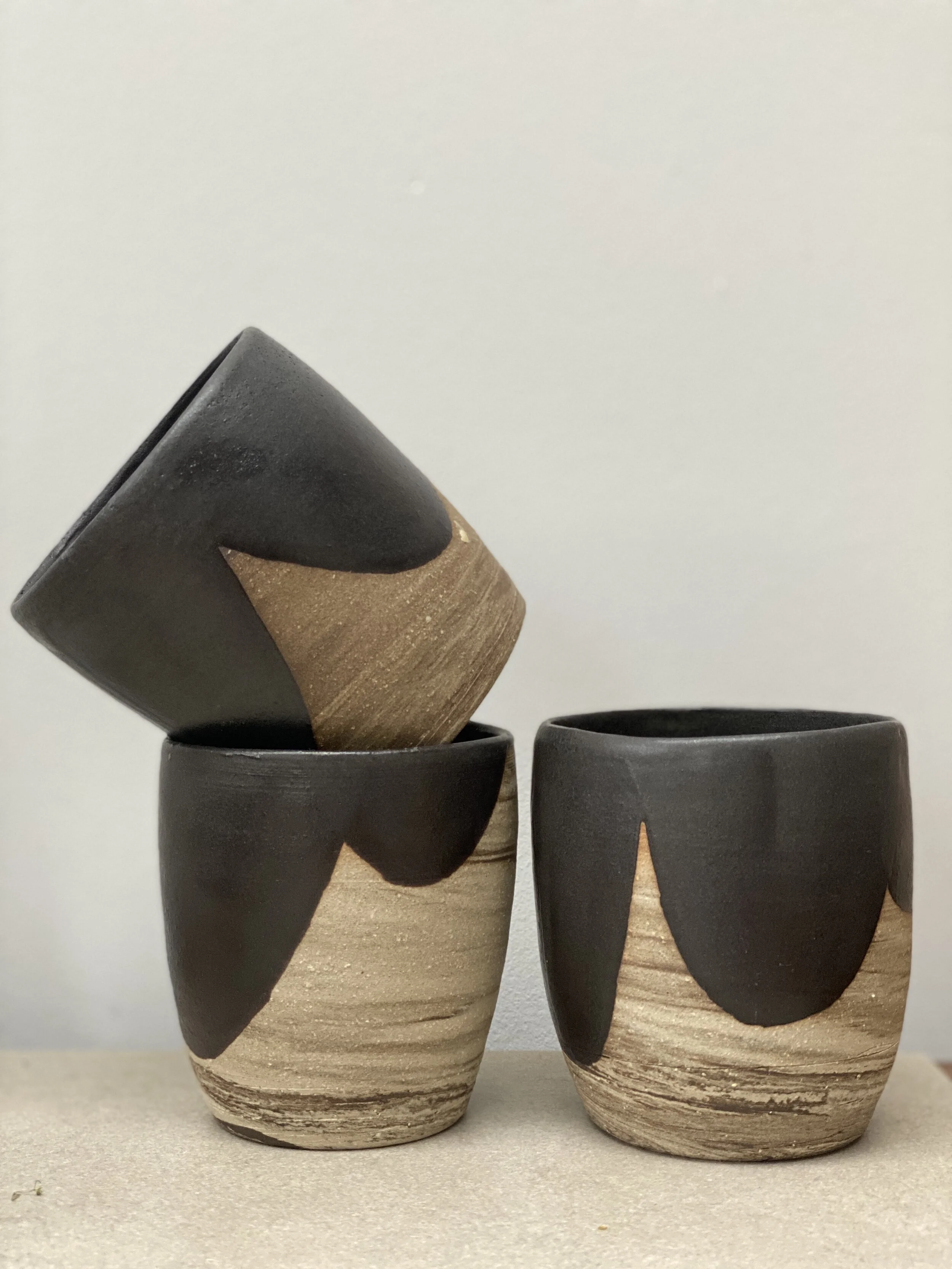 Burnt Embers tumblers
