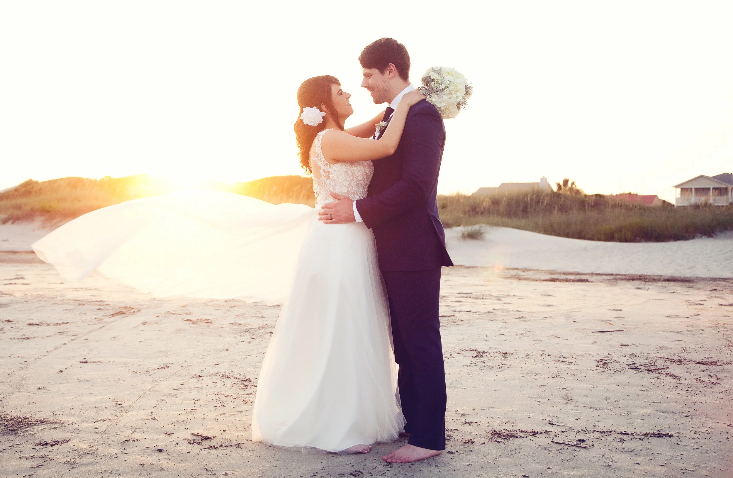 Nicole and Eric's Sunset Elopement on Isle of Palms