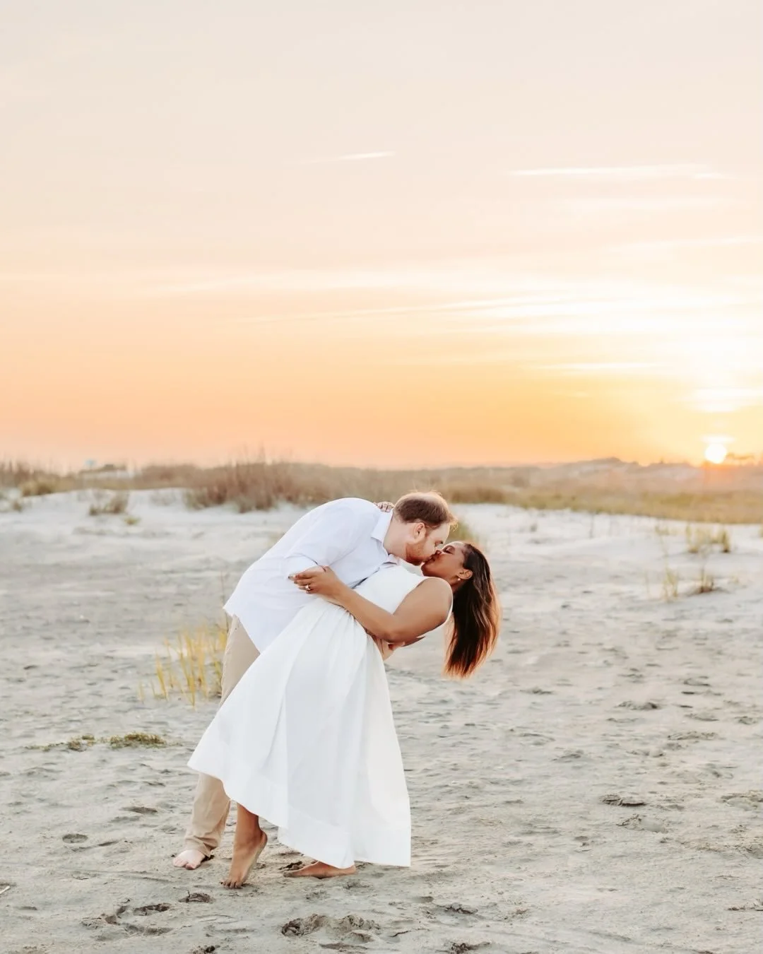 Couples sessions are all about connection 💫 

We&rsquo;ll walk, laugh, and soak in the beauty of the coast while capturing your love. No stiff poses&mdash;just real moments. 💑 

#IsleOfPalmsCouplesPhotographer #KiawahIslandEngagement #CharlestonLov