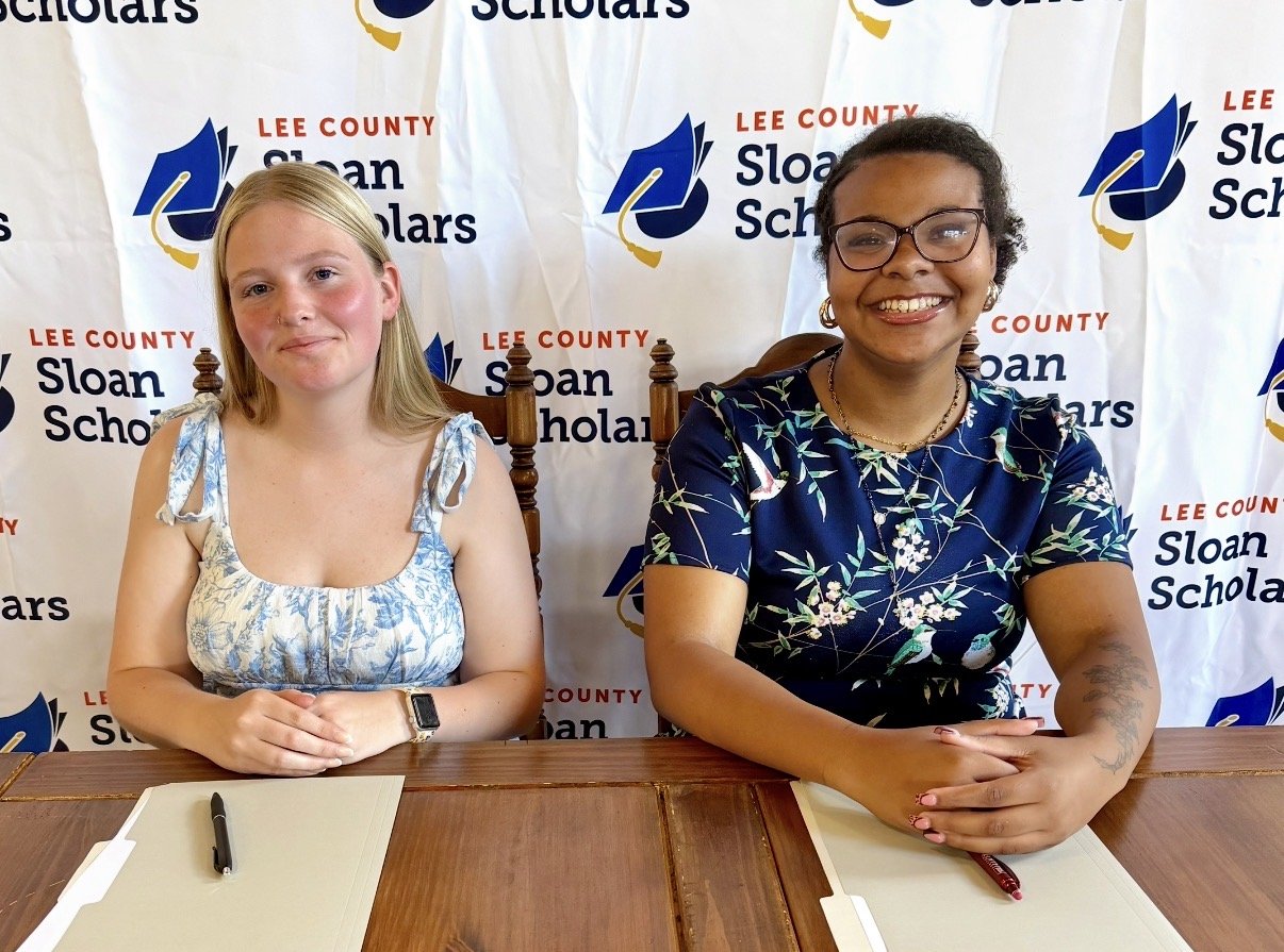 Douglas, Derr named 2026 Sloan Scholars-  Each receives up to $36,000 in scholarships to earn teaching degrees, then return to Lee County Schools as educators