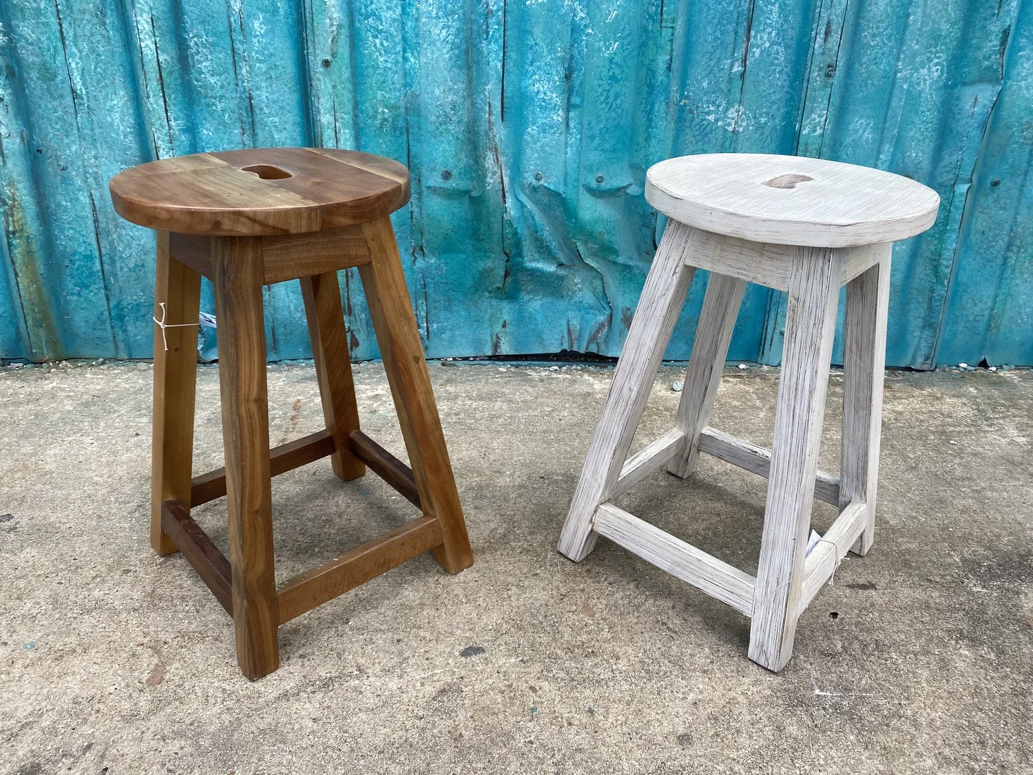 Reclaimed Wood Stool (20