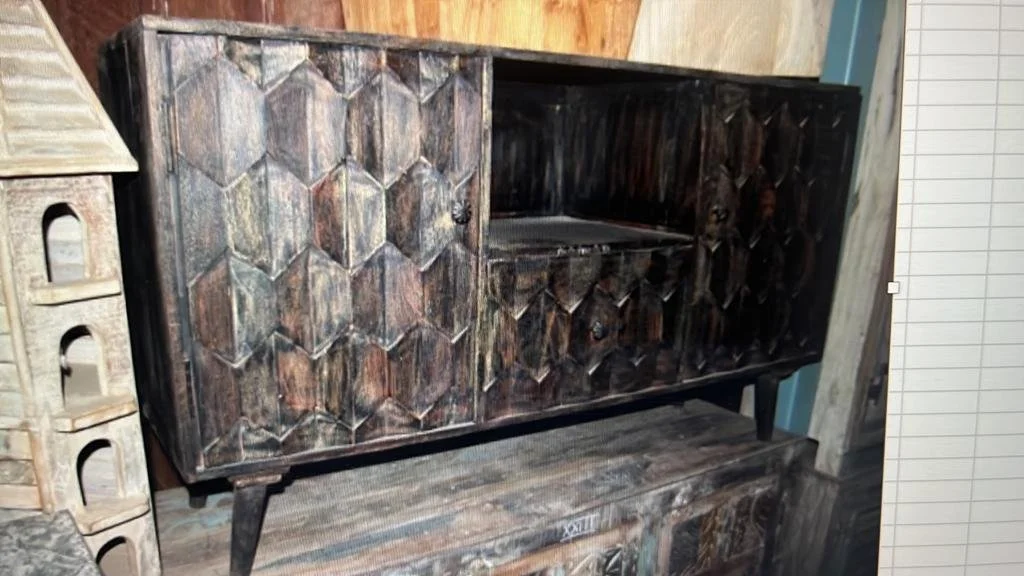 Tapered Leg Media Console - 57" x 18" x 32"