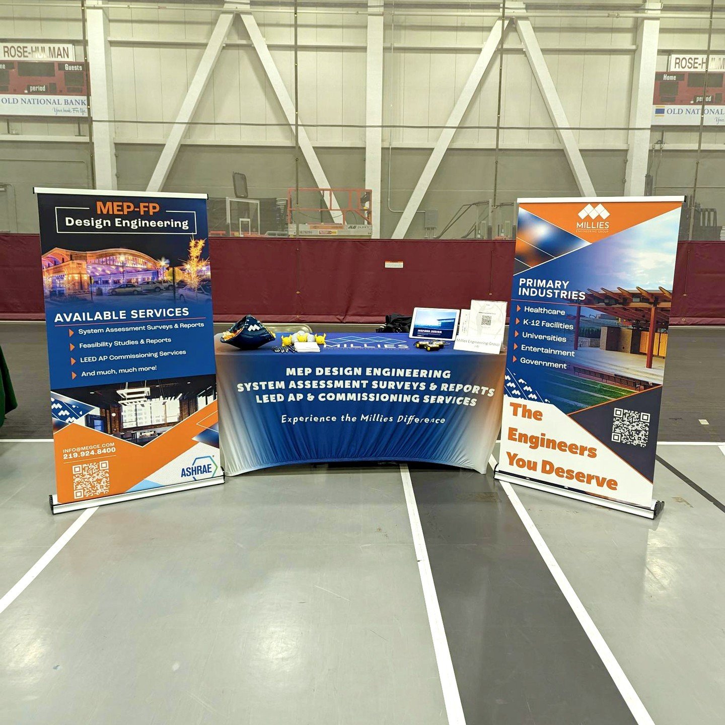 Millies Engineering Group is looking for new talent! Today, we're at @RoseHulman, which is our last Career Fair of the season. Thank you to all that have applied, and keep an eye on your email for next steps. Come stop by if you're in the Terre Haute