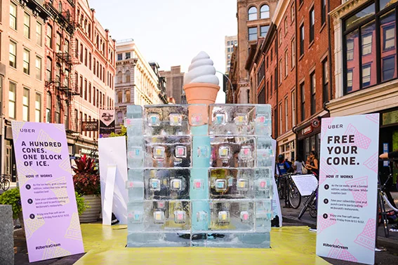Uber Ice Cream Public Activation