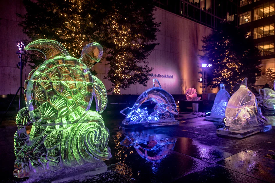 Grace Plaza Live Carving with Arts Brookfield 2017