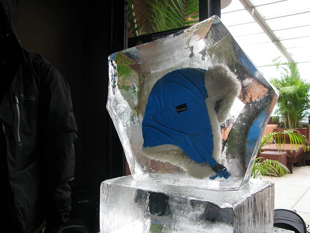 Ice Rock with Hat Frozen Inside (Columbia)