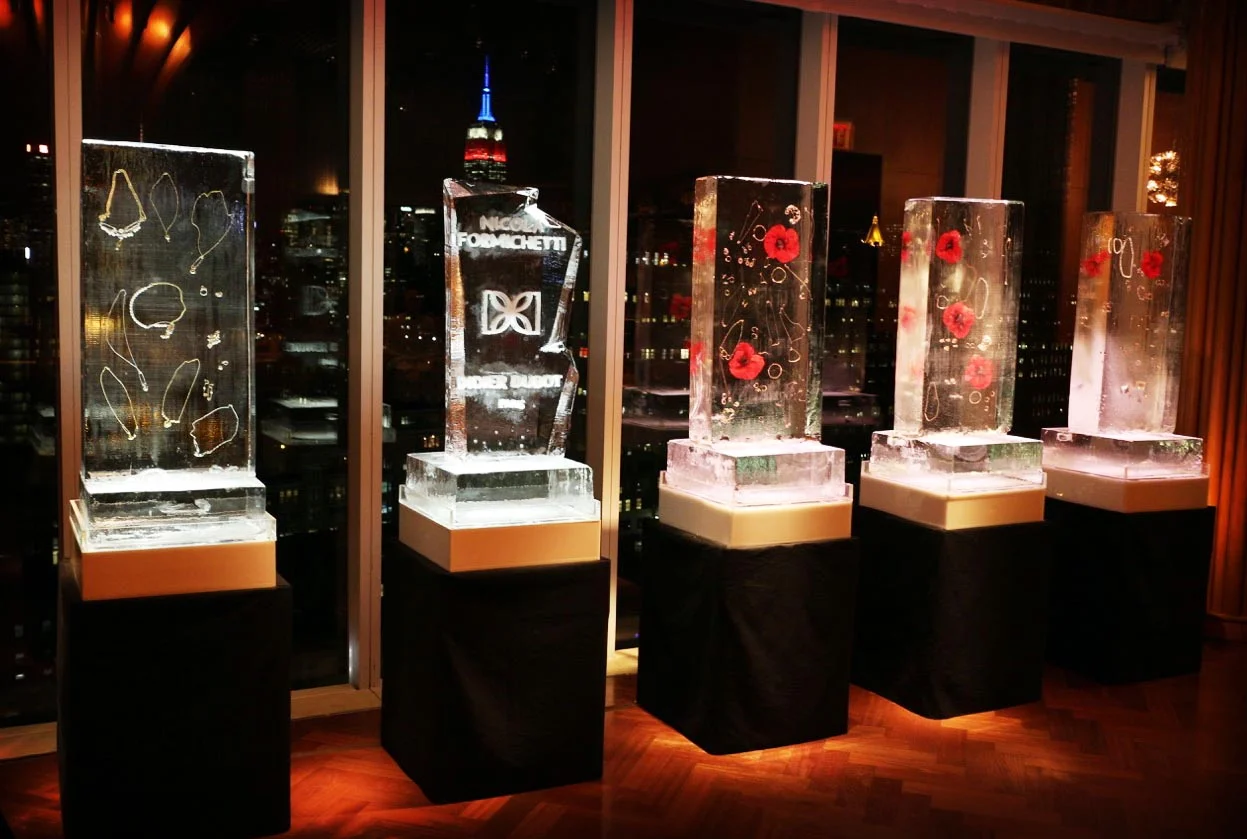 Block Tableau with Jewelry Frozen Inside