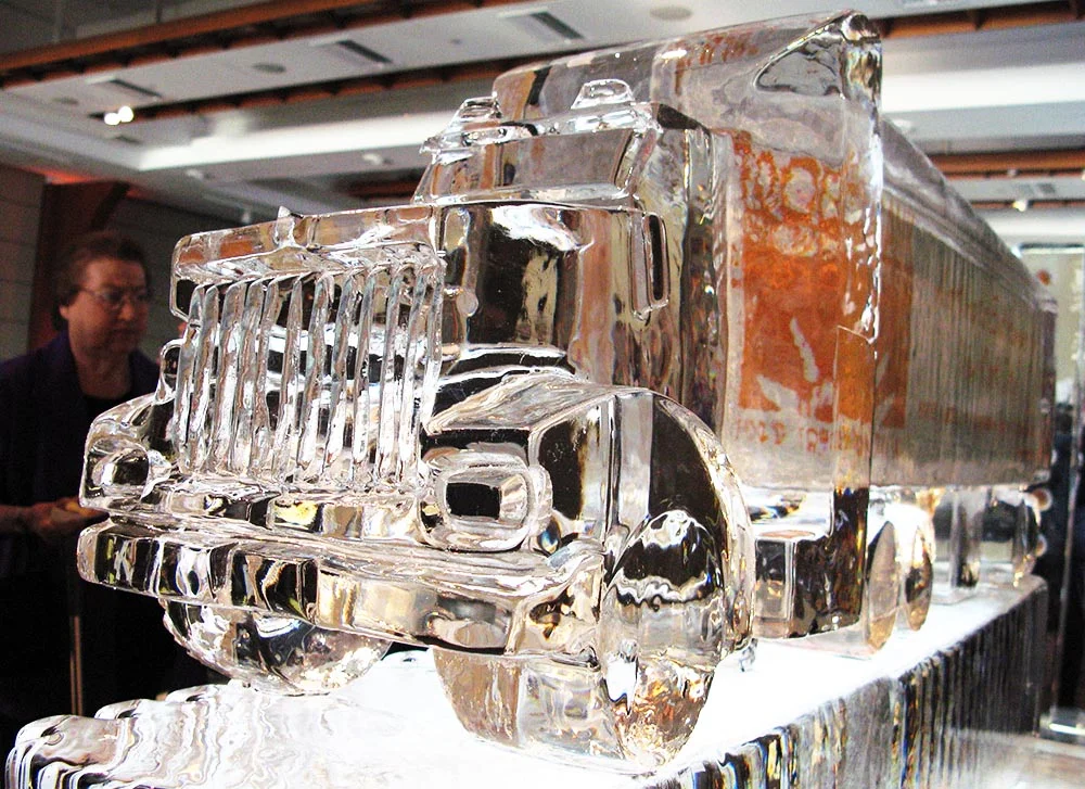 Tractor Truck Sculpture with Logo (Food Bank)