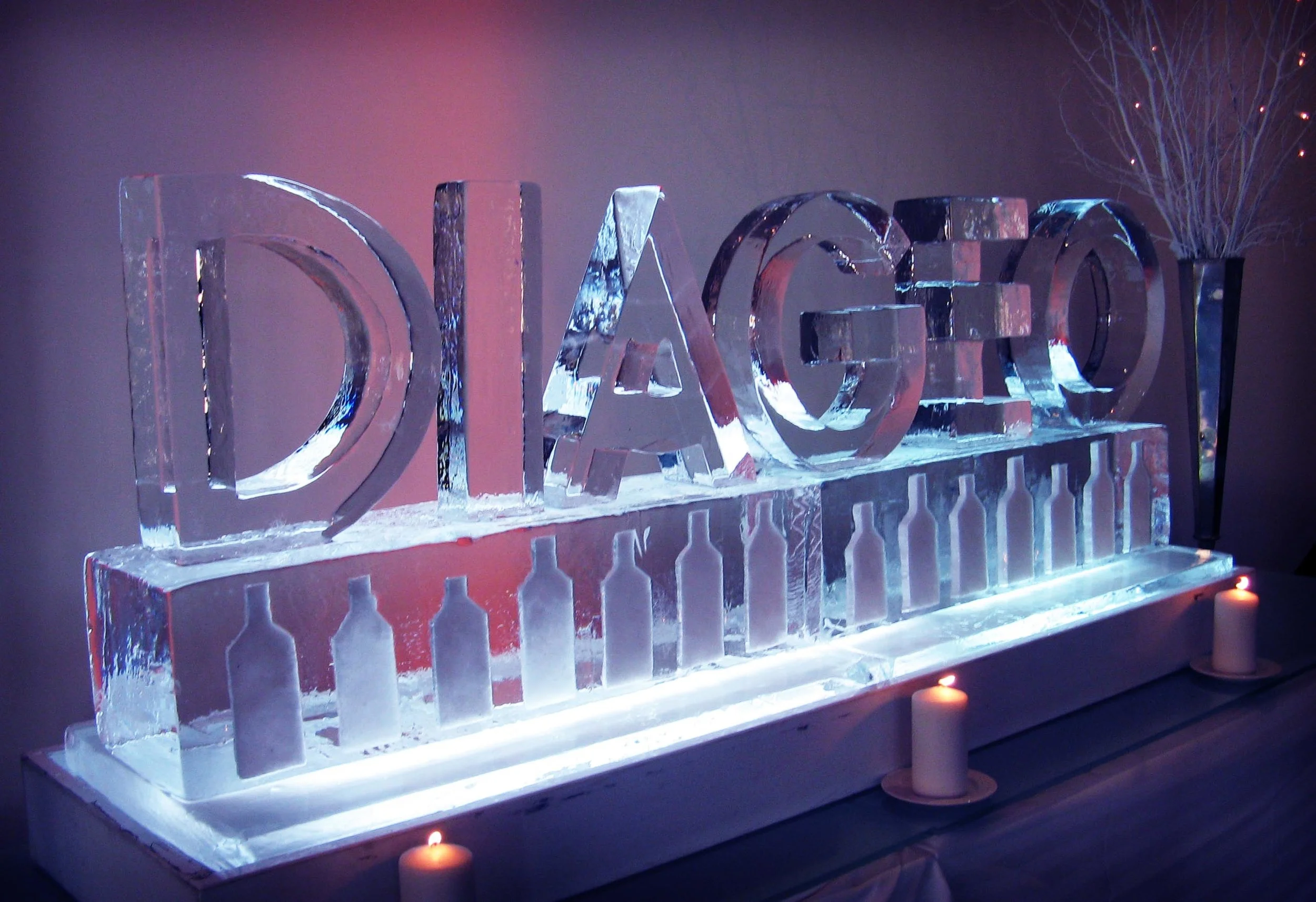 Lettering Sculpture with Custom Riser (Diageo)