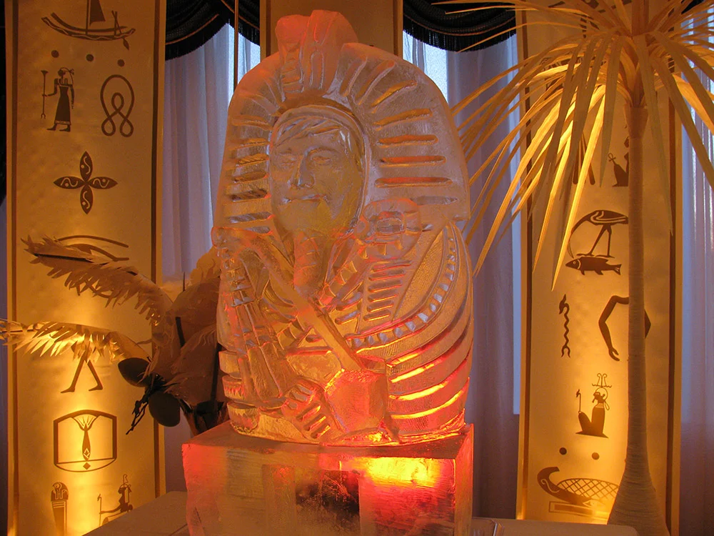 Egyptian Pharaoh Ice Sculpture