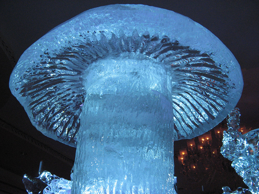 Toadstool Ice Sculpture (Alice in Wonderland)