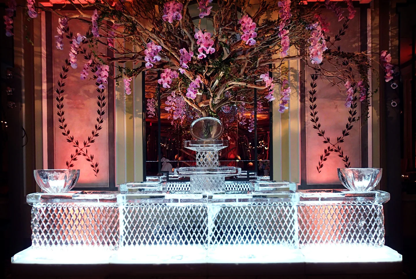 Ice Bar with Tiered Raw Bar and Bowls